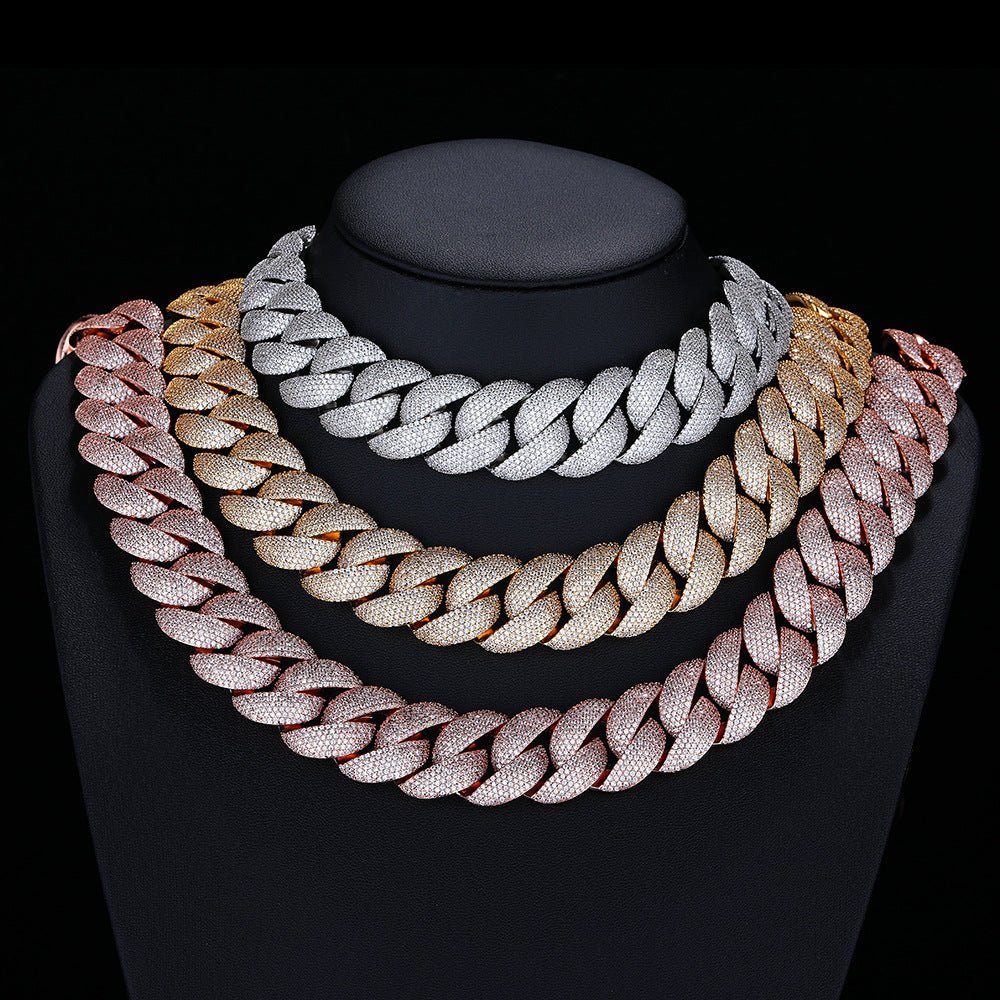 22mm Iced Out Cuban Link — VVS CZ Gold Plated | KRWN