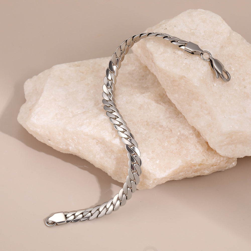 Women's 18K Gold Plated Stainless Steel Cuban Link Bracelet