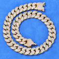 18mm Baguette Moissanite Cuban Link Chain – S925 Silver GRA Certified Iced Out Hip Hop Necklace for Men & Women