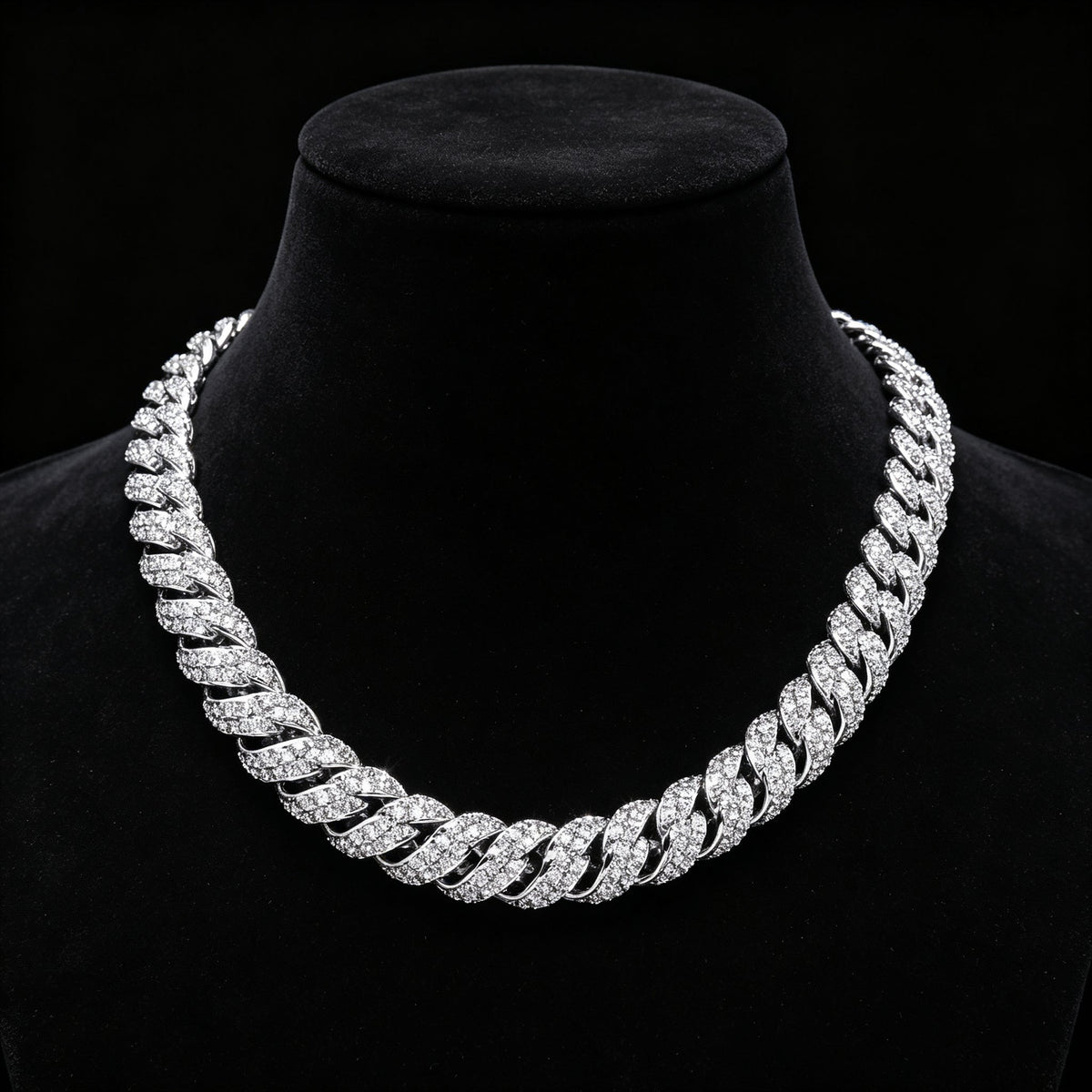 Iced Out Cuban Link Bracelet CZ Diamond Gold Silver Hip Hop Jewelry Silver - KRWN Fine Jewelry