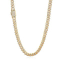 Iced Out Moissanite Cuban Link Chain – 925 Sterling Silver 8mm Hip Hop Necklace | VVS Stones | GRA Certified Gold - KRWN Fine Jewelry