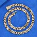 Iced Out Moissanite Cuban Link Chain – 925 Sterling Silver 8mm Hip Hop Necklace | VVS Stones | GRA Certified Silver - KRWN Fine Jewelry