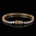 Iced Out Tennis Chain Bracelet – 2/3/4mm Pave-Set CZ Hip Hop Bracelet for Men & Women Gold(Width:2mm) - KRWN Fine Jewelry