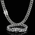 S925 Sterling Silver Cross Cuban Bracelet, 12mm Chunky Width, Hip Hop Iced Diamond Clasp, Titanium Steel Anti-fade Jewelry for Men & Women silver - KRWN Fine Jewelry